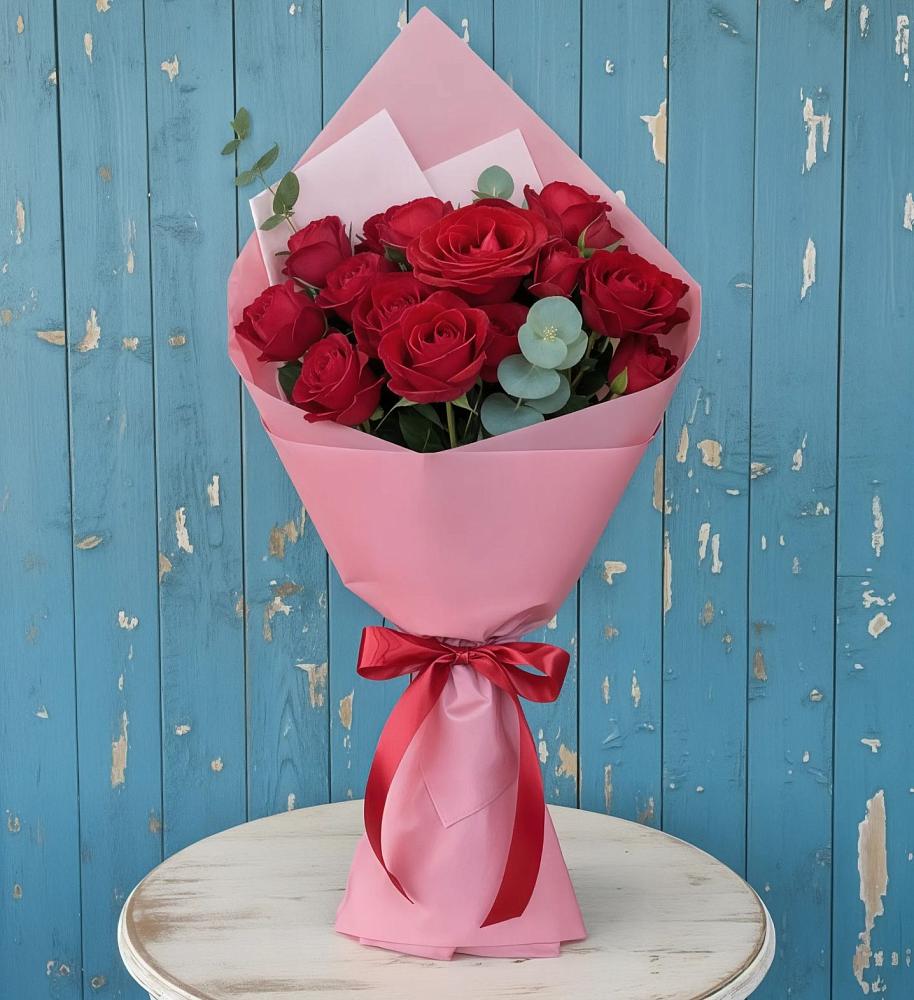 Букет цветов из: Розы в Зеленый Городок