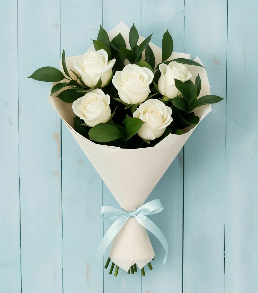 Букет цветов из: Розы в Зеленый Городок