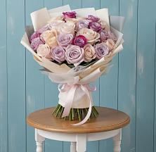 Букет цветов из:  Розы в Зеленый Городок