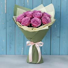 Букет Розы Фёрст Леди в Зеленый Городок