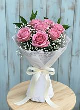 Букет цветов из:  Розы #REPLACE_PRED# Зеленый Городок