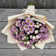 Букет цветов из:  Розы и Хризантемы #REPLACE_PRED# Зеленый Городок