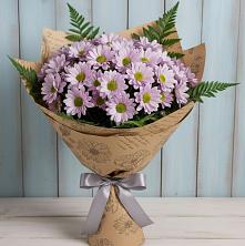 Букет цветов из:  Хризантемы в Зеленый Городок