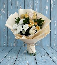 Букет цветов из:  Розы и Хризантемы #REPLACE_PRED# Зеленый Городок