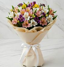 Букет цветов из:  Альстромерии #REPLACE_PRED# Зеленый Городок