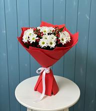 Букет цветов из:  Хризантемы в Зеленый Городок