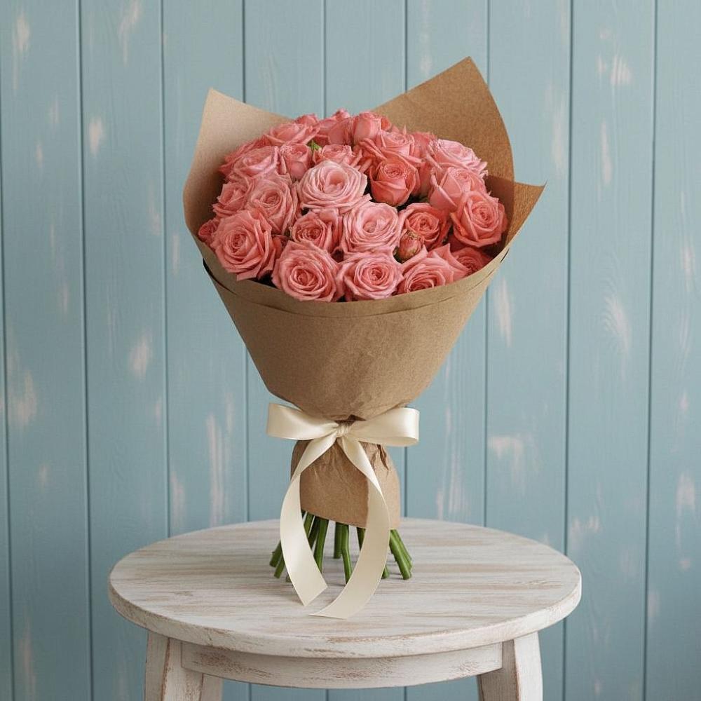 Букет цветов из: Розы в Зеленый Городок