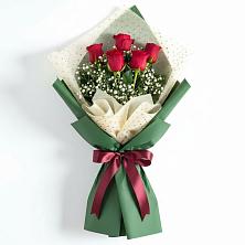 Букет цветов из:  Розы в Зеленый Городок