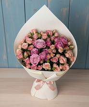 Букет цветов из:  Розы #REPLACE_PRED# Зеленый Городок